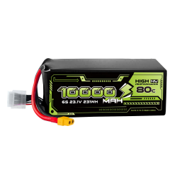10000 mah 6S 22.2V/23.1V/23.4V 80C drone battery cell